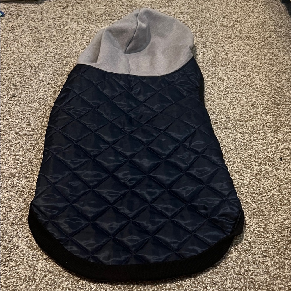 Top Paw Navy Quilted Dog Coat